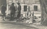 hrnsk trh v Praze, Na Kamp, r. 1931 (v klobouku Frantiek David)