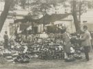 Rudolf David u stnku pan enbergrov z Kostelce nad . Lesy, na trhu na Kamp r. 1928